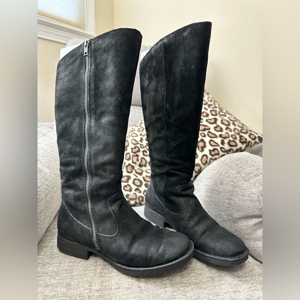 Born suede riding boot